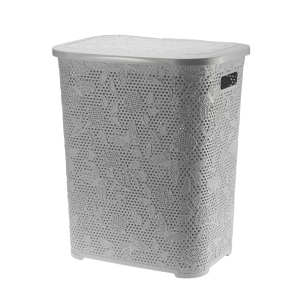 Kosz na bieliznę 55l FANCY, szary
